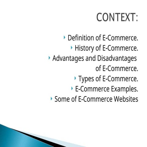 basics of ecommerce nad advantages and disadvantages