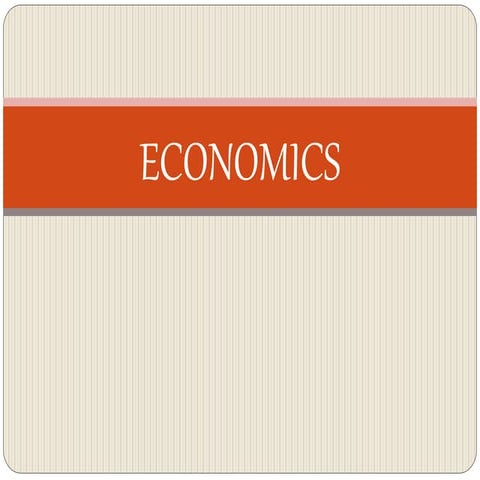 Basics of economics