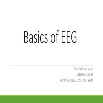 Basics of electroencephalography