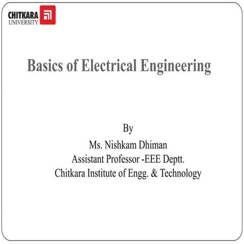 Basics of electrical engineering