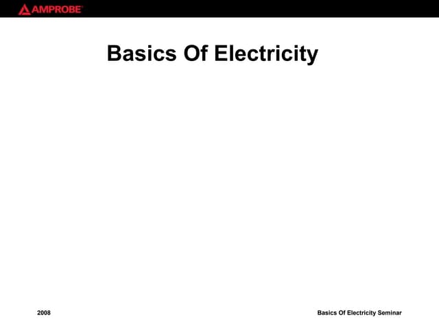 Basics Of Electricity