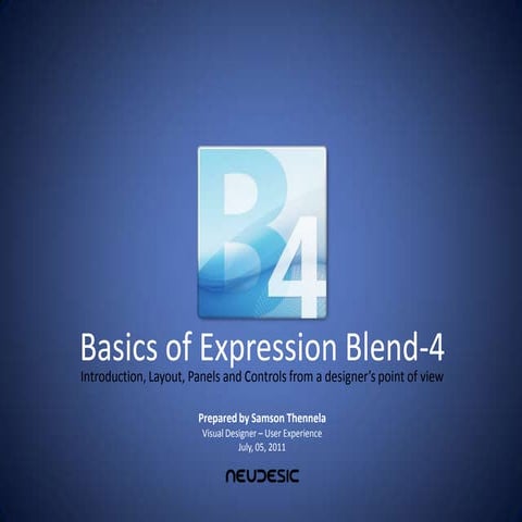 Basics of expression blend4