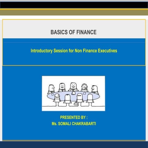 Basics of Financial Management for Non Finance Executives - Part 1