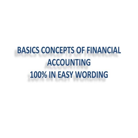Basics of financial accounting