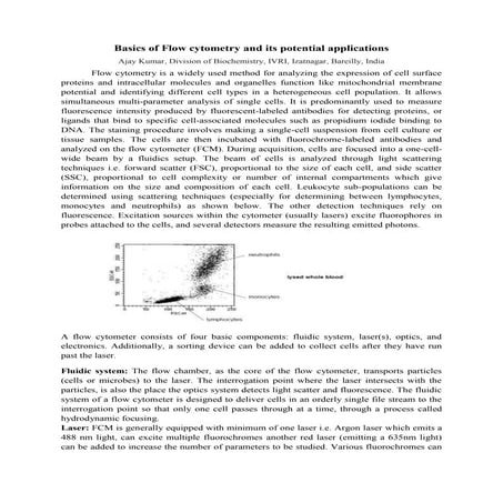 Basics of Flow cytometer and its potential applications.doc