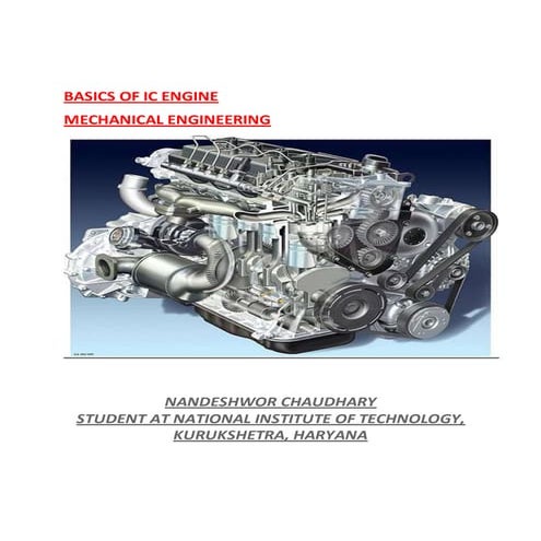 Basics of ic engine 