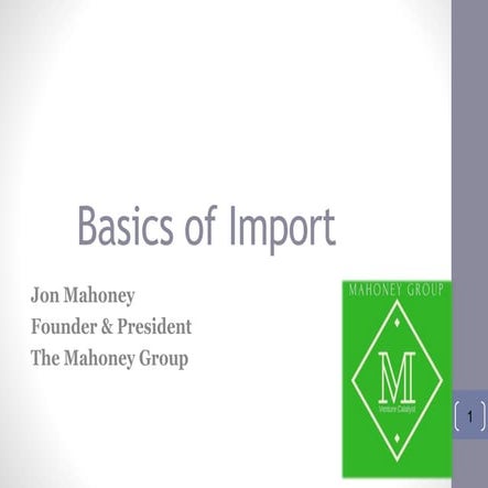 Basics of import 2.0