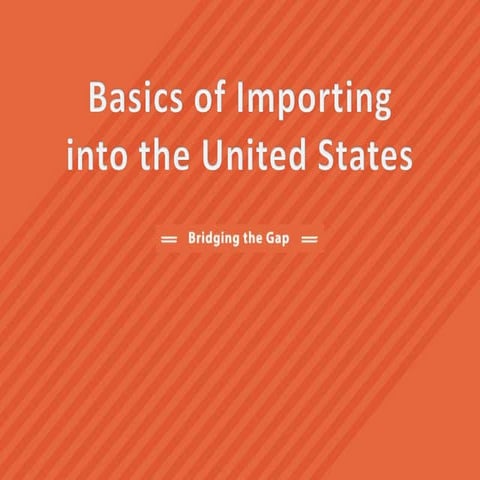 Basics of importing 