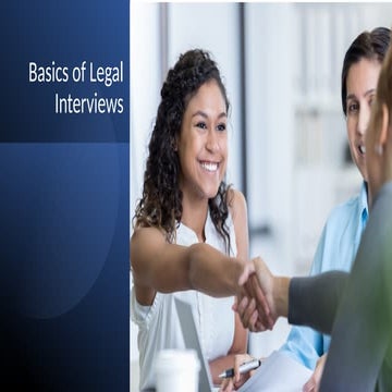 Basics of Lawful Interviews as recommended from HR | PPTX