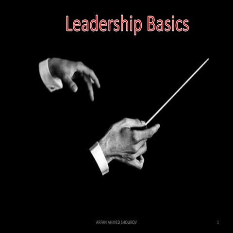 Basics of leadership