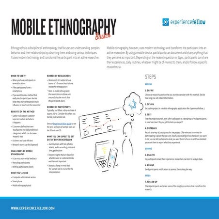 The basics of mobile ethnography