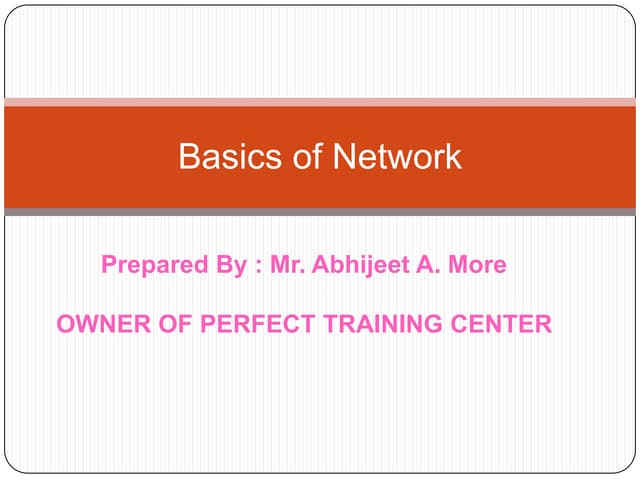 Basics of network