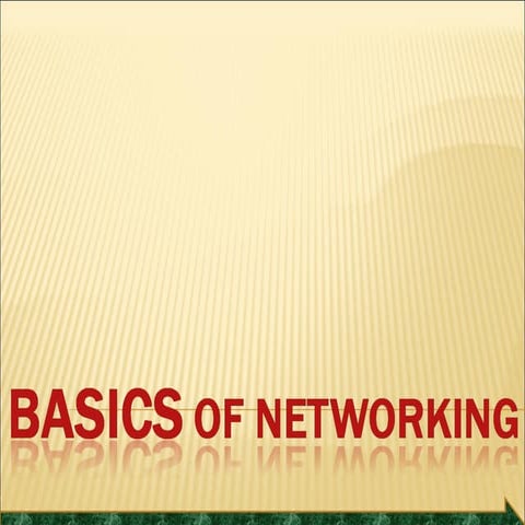 Basics of networking and routing