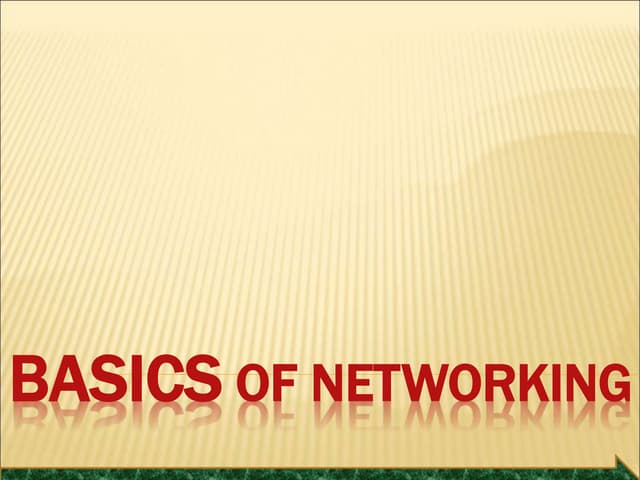 Basics Of Networking and routing.ppt