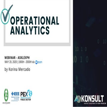 Operational Analytics by Korina Mercado