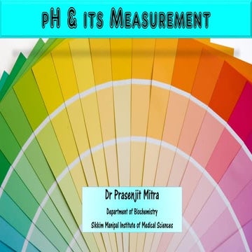 pH & its measurement