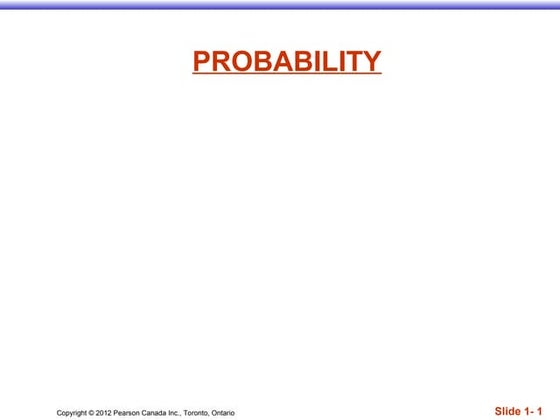 Basics of probability