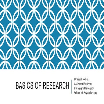 Basics of research