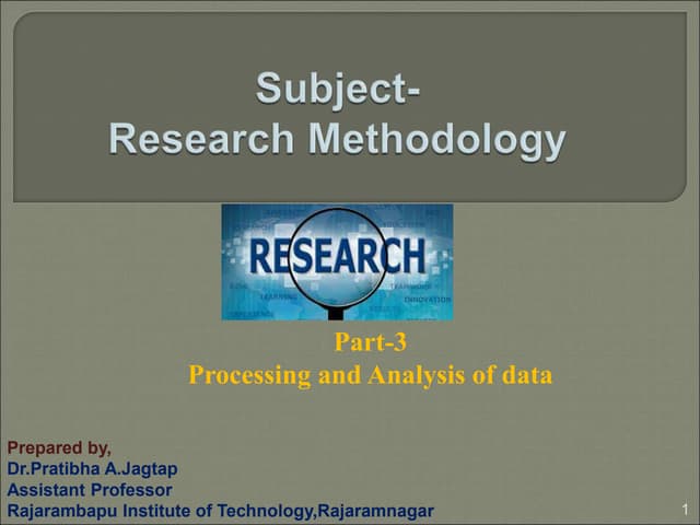 Basics of Research Methodology- Part-III.ppt