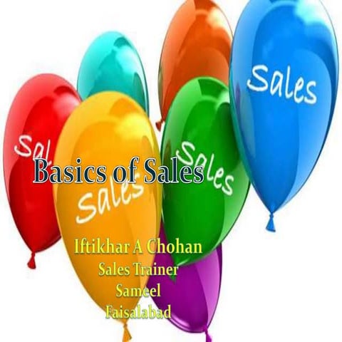 Basics of sales