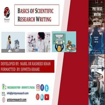 Basics of scientific  research writing