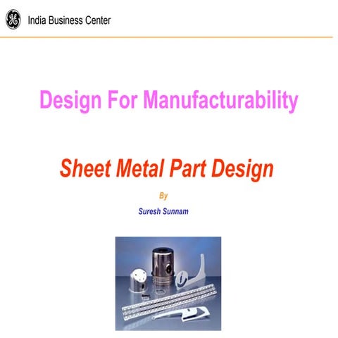 Basics of Sheetmetal operations