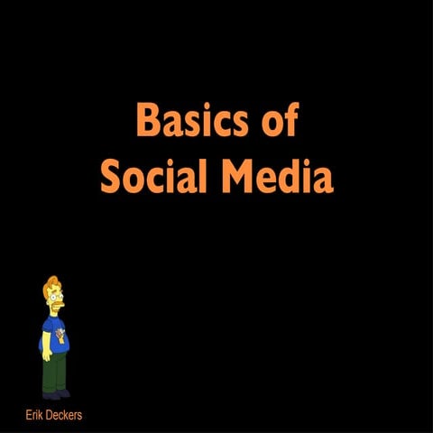 Basics Of Social Media   In Public Health Conference