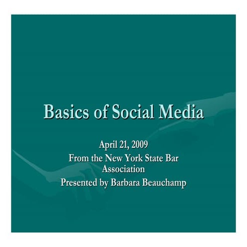 Basics of Social Media for Association Leaders