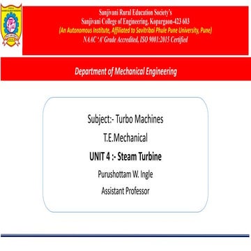 Basics of steam turbine slideshare