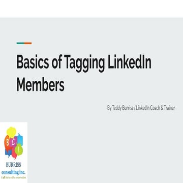 Basics of Mentioning (@tagging) LinkedIn members & Companies