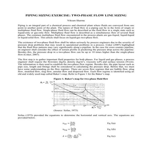 Basics of two phase flow (gas-liquid) line sizing