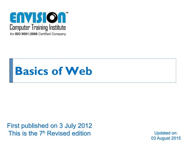 Basics of web