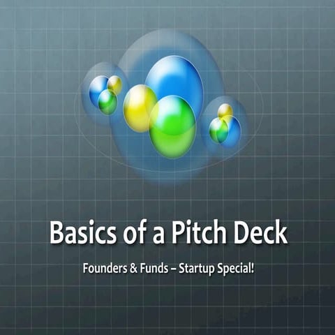 Basics of a pitch deck