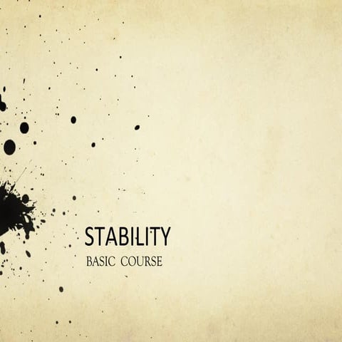 Basic stability 1
