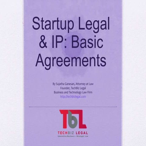 Basic startup agreements