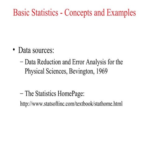 Basic statistics