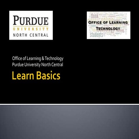 BlackBoard Learn Basics