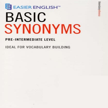 Basic Synonyms.pdf for vocabulary.regski