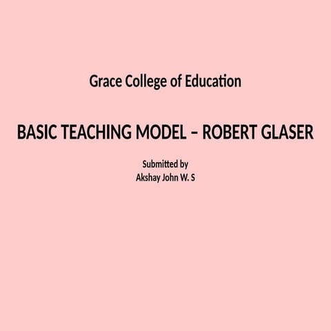Basic_Teaching_Model_Robert_Glaser_Images_Flowchart.pp