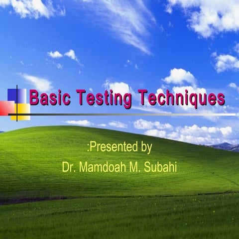 Basic testing techniques2