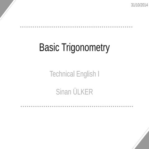 Basic trigonometry