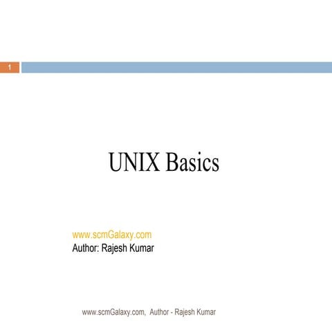 Basic Unix | PPT