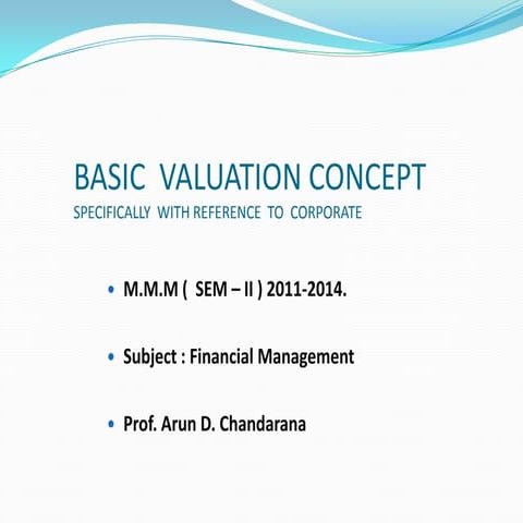 Basic valuation concept final