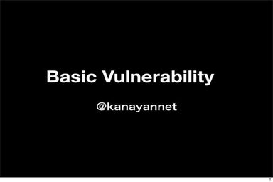 Basic vulnerability