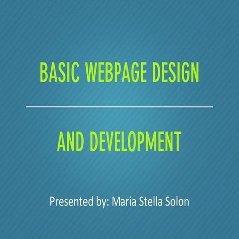 Basic web dev