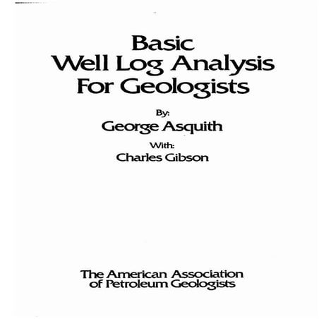 Basic well log analysis for geologist george asquith, aapg | PDF