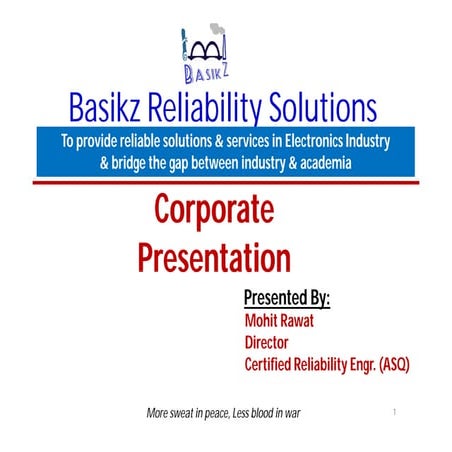Basikz Reliability Solutions Pvt Ltd