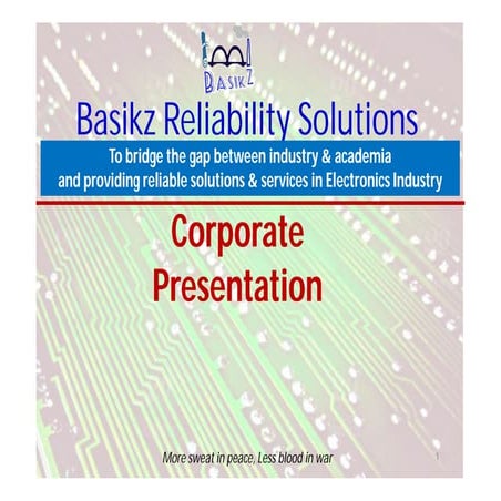 Basikz Reliability Solutions Pvt Ltd