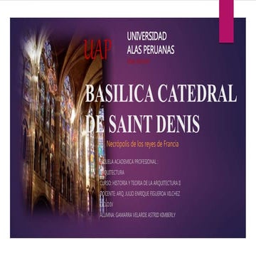 Basilica de Saint Denis . Abad Suger