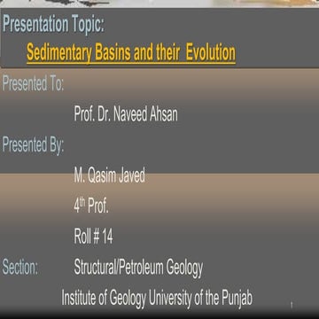 Basinal distribution of Pakistan and Evolution